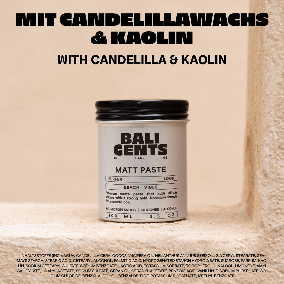 Bali Gents Matt Paste Ingredients Pic
