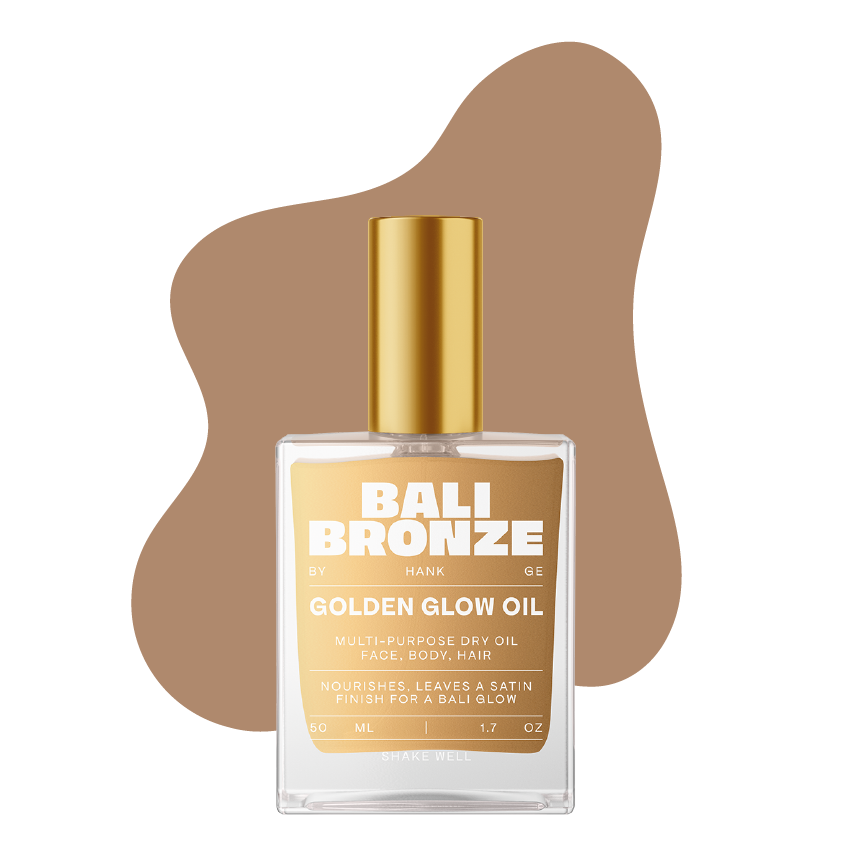 Bali Bronze Golden Glow Produktabbildung vor bronze farbener welliger form mit transparentem Hintergrund