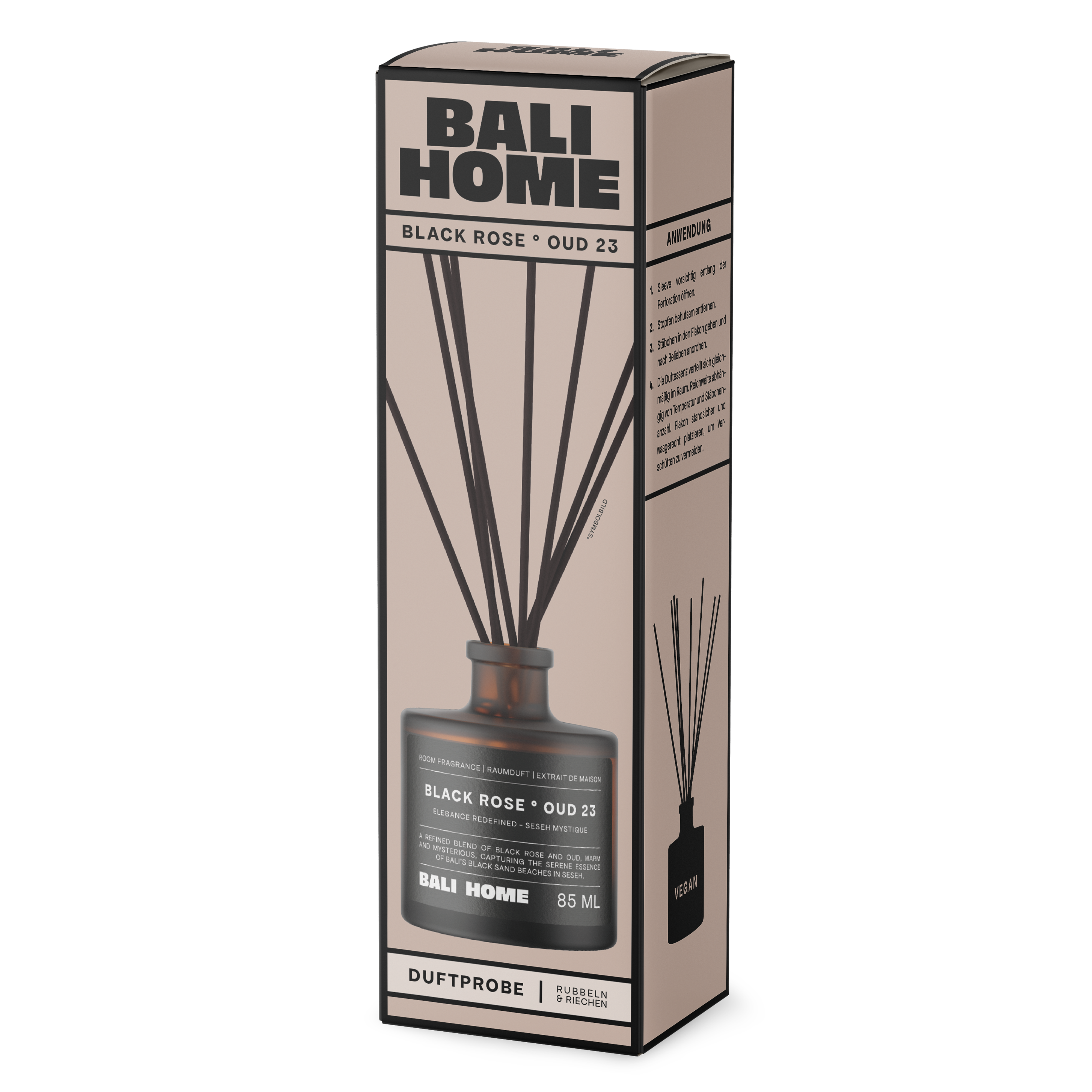 Bali Home Black Rose Schachtel Produktabbildung auf Transparentem Hintergrund