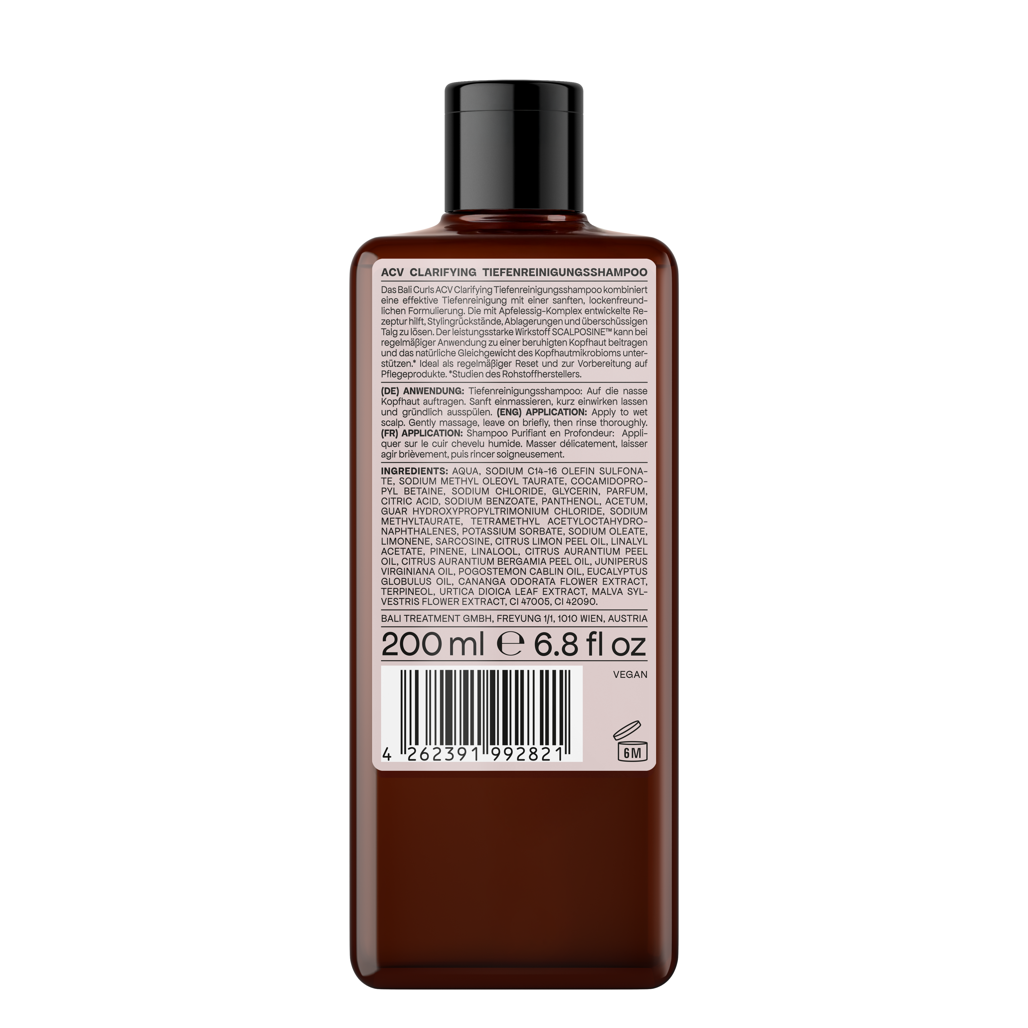 Bali Curls ACV Clarifying Shampoo-200ml Back