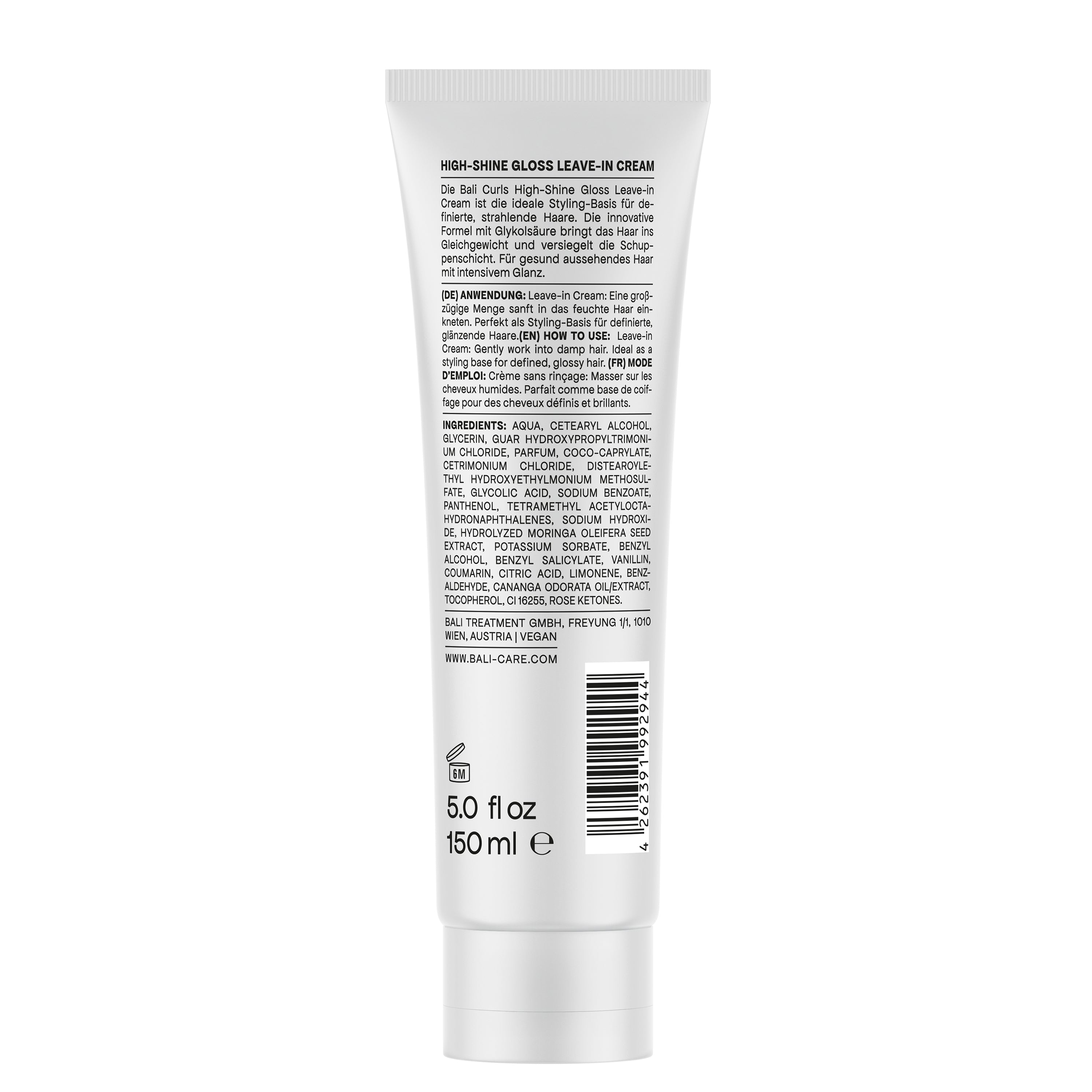 Bali Curls High Shine Gloss Leave in Cream Produktabbildung Back