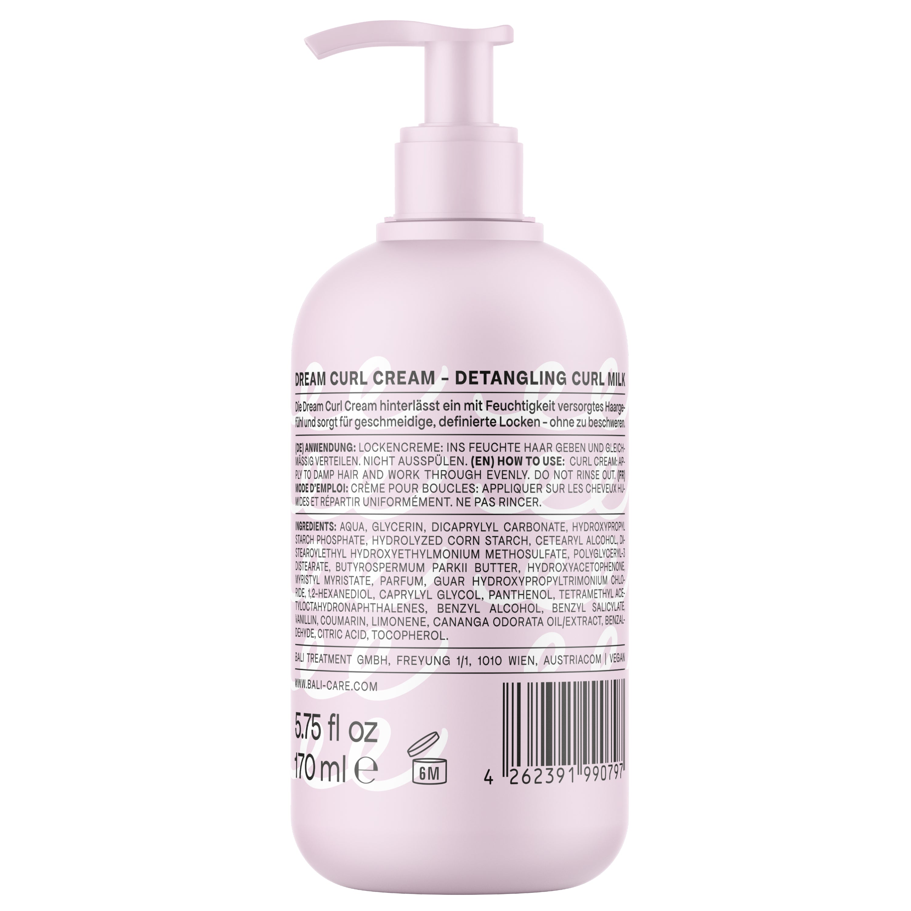 Bali Curls Kids & Teens Dream Curl Cream Produktabbildung Back