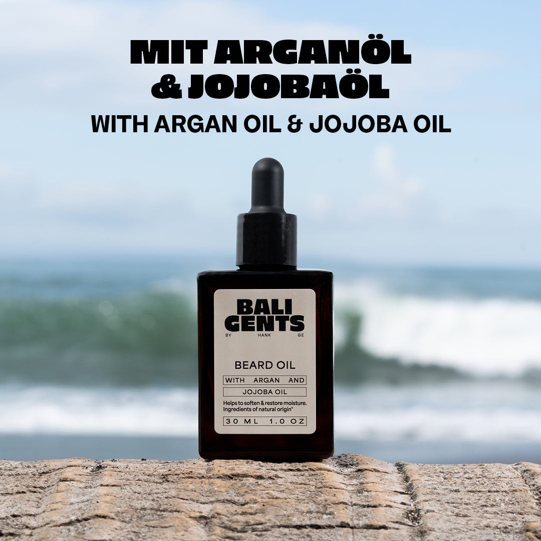 Bali Gents Beard Oil Ingredients Mood Shot