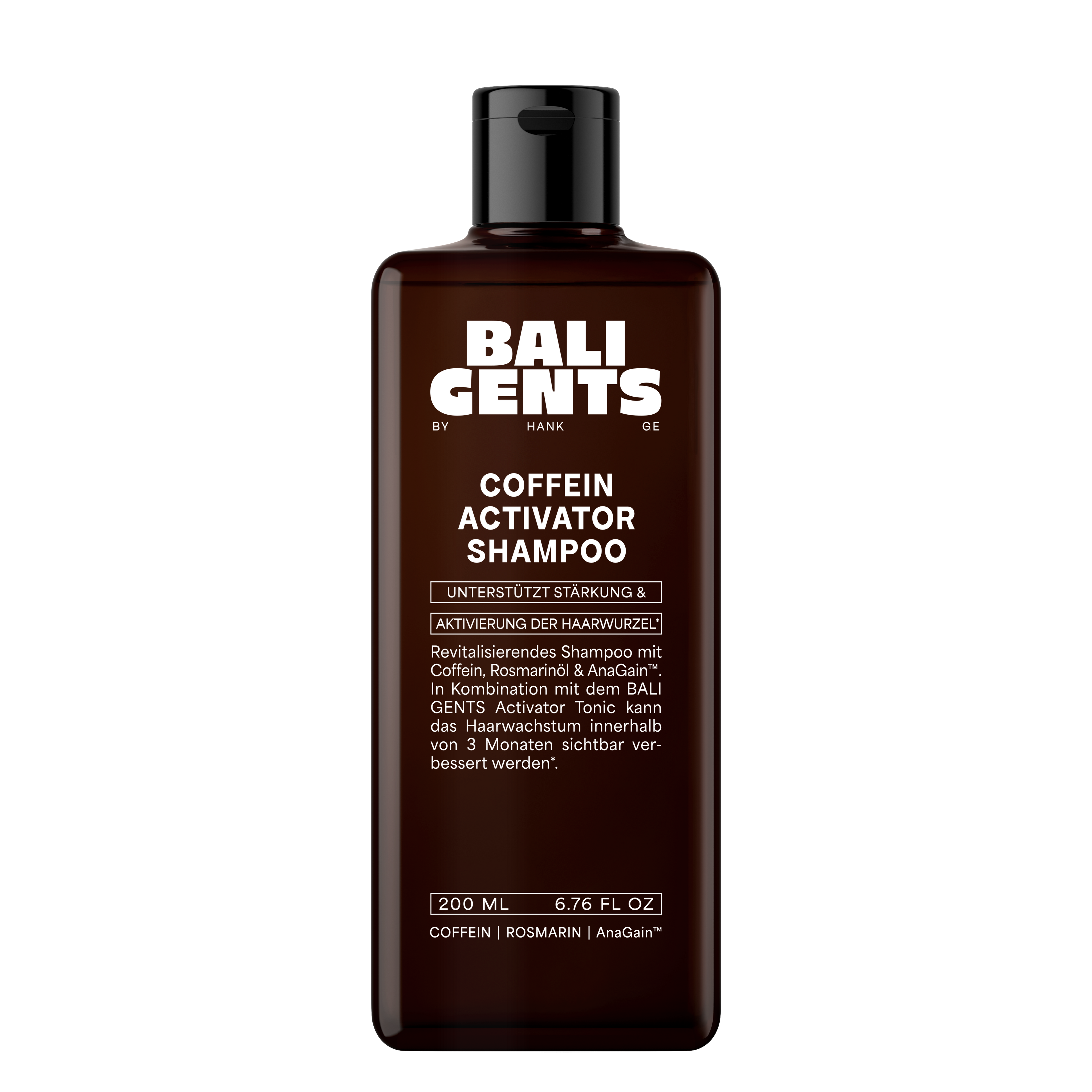 Bali Gents Coffeine Activator Shampoo 200ml Front
