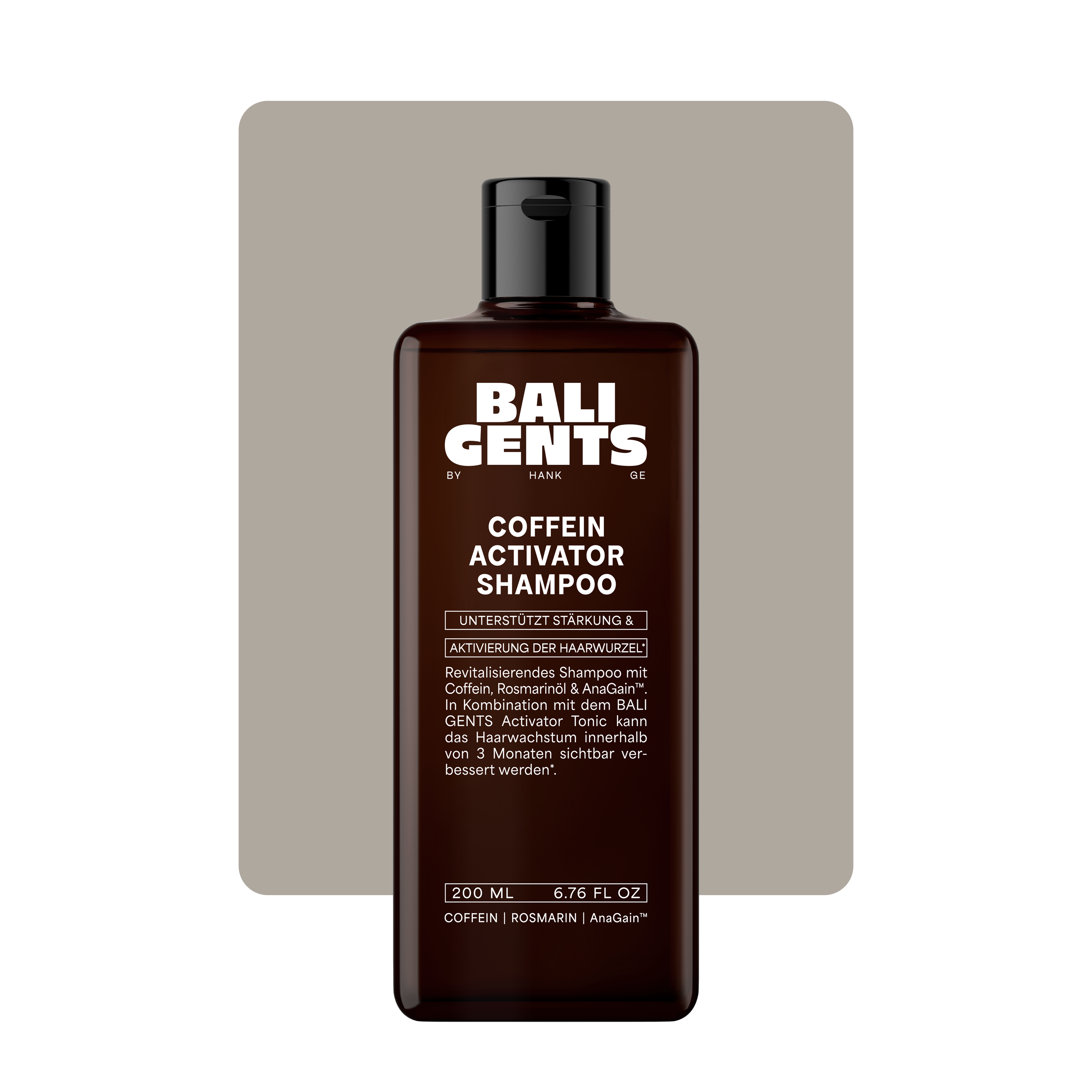 Bali Gents Coffeine Activator Shampoo 200ml Shape
