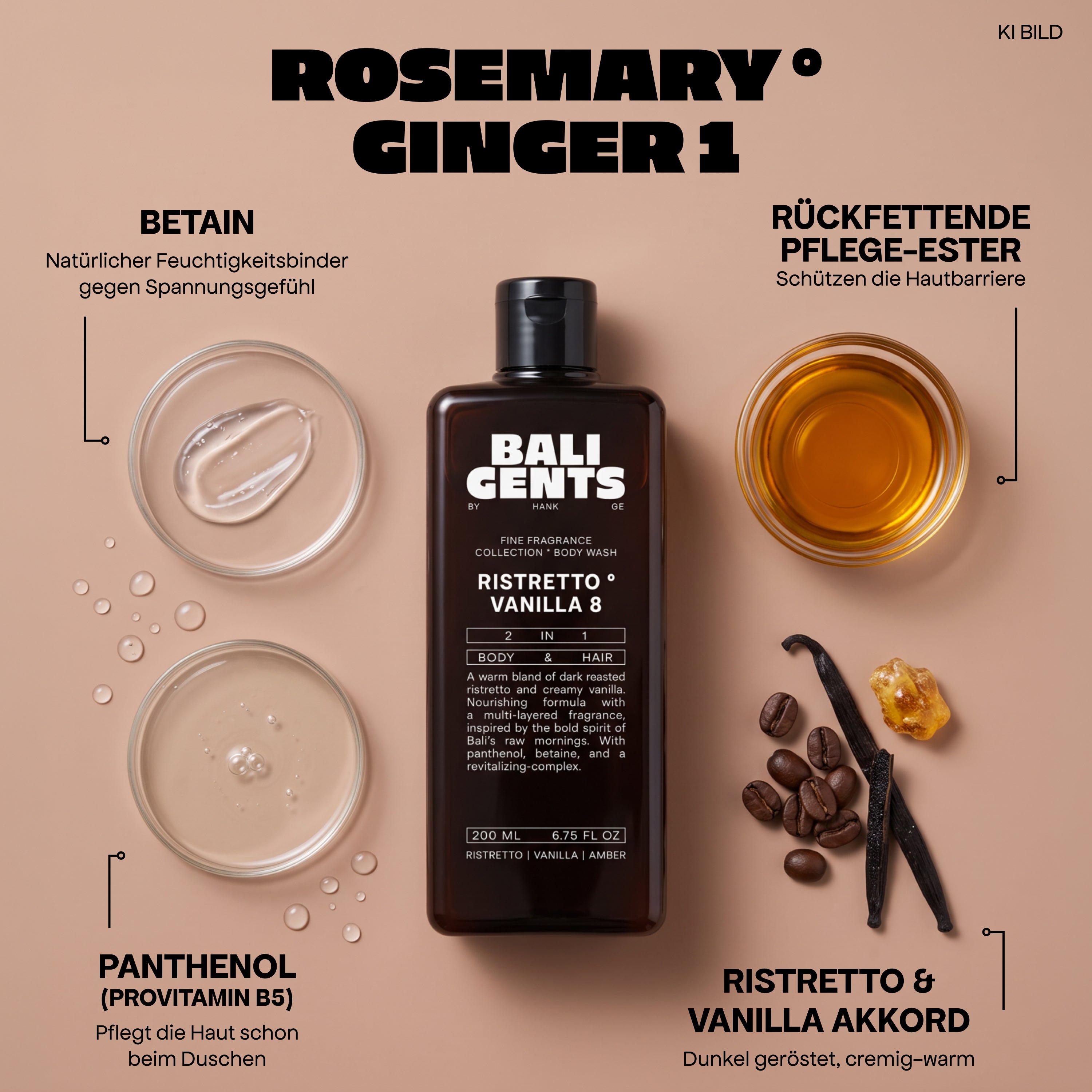 Bali Gents Duschgel Ristretto & Vanilla Mood 5