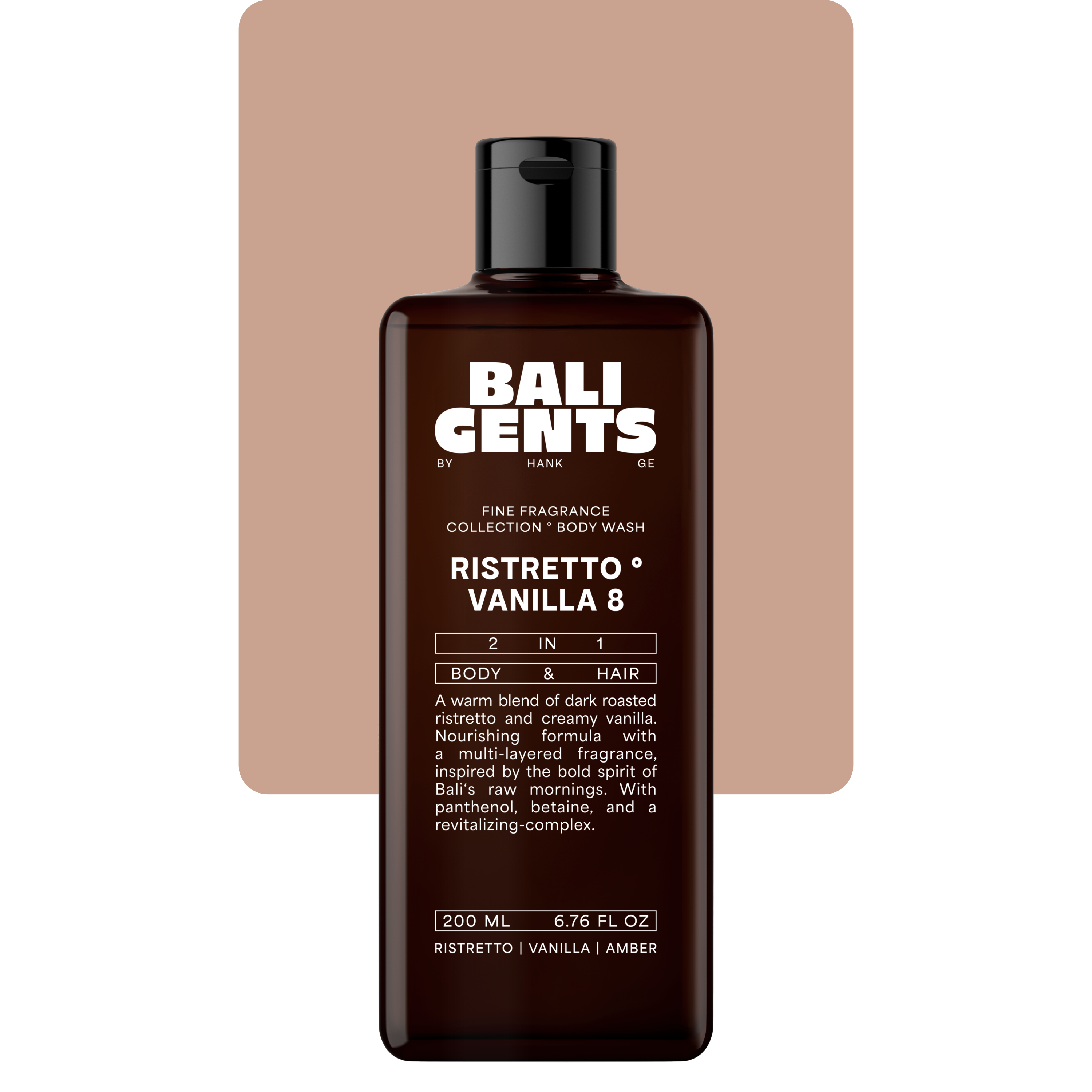 Bali Gents Duschgel Ristretto & Vanilla  Produktabbildung Shape
