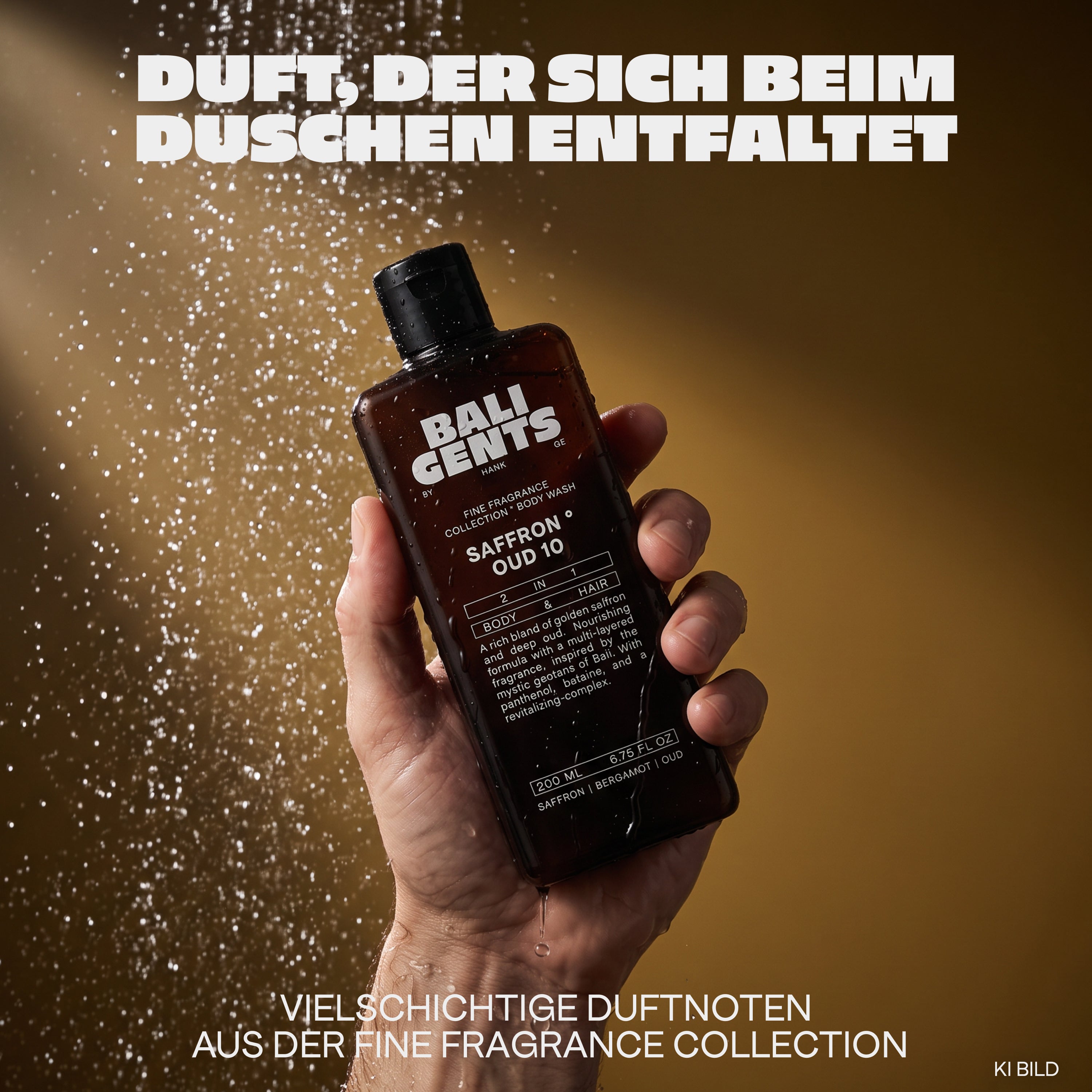 Bali Gents Duschgel Saffron & Oud Mood 4