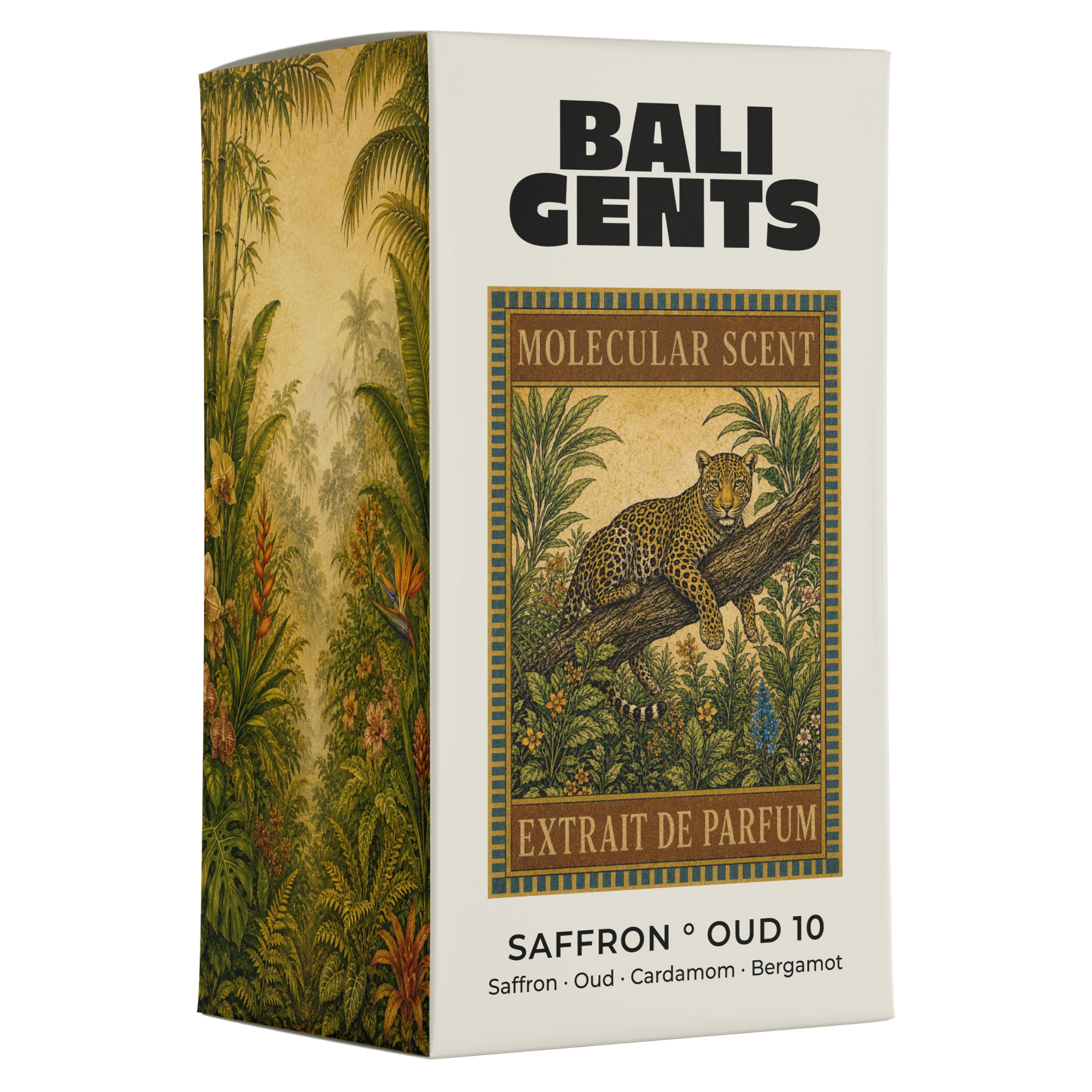 Bali Gents Extrait de Parfum Saffron Oud 10 Produktabbildung Karton 