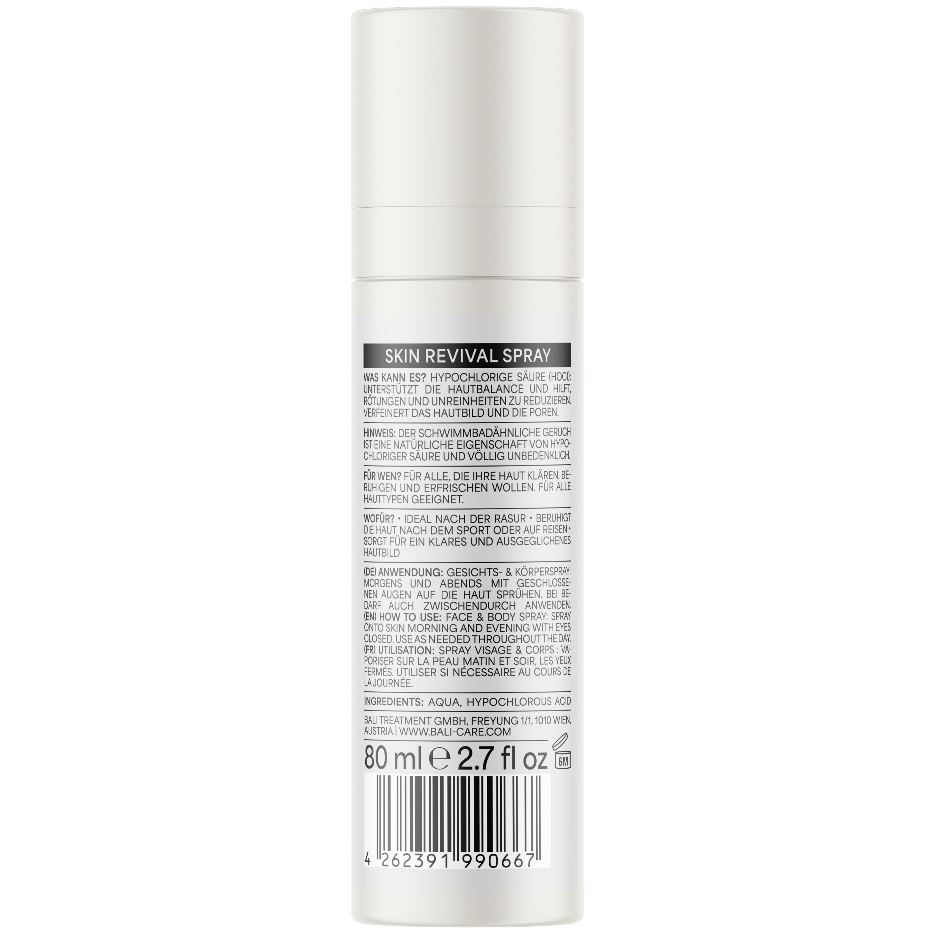 Bali Gents Skin Revival Spray-Produktabbildung Back