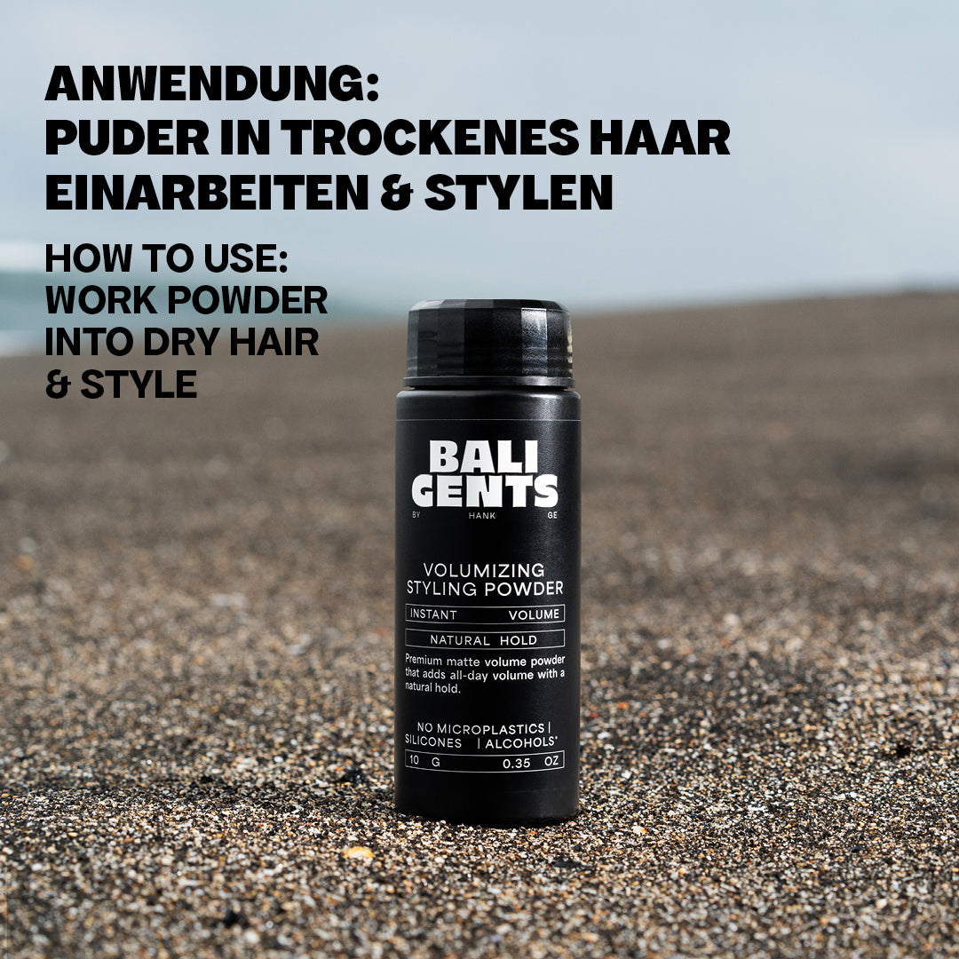 Bali Gents Volumizing Styling Powder Anwendung Pic