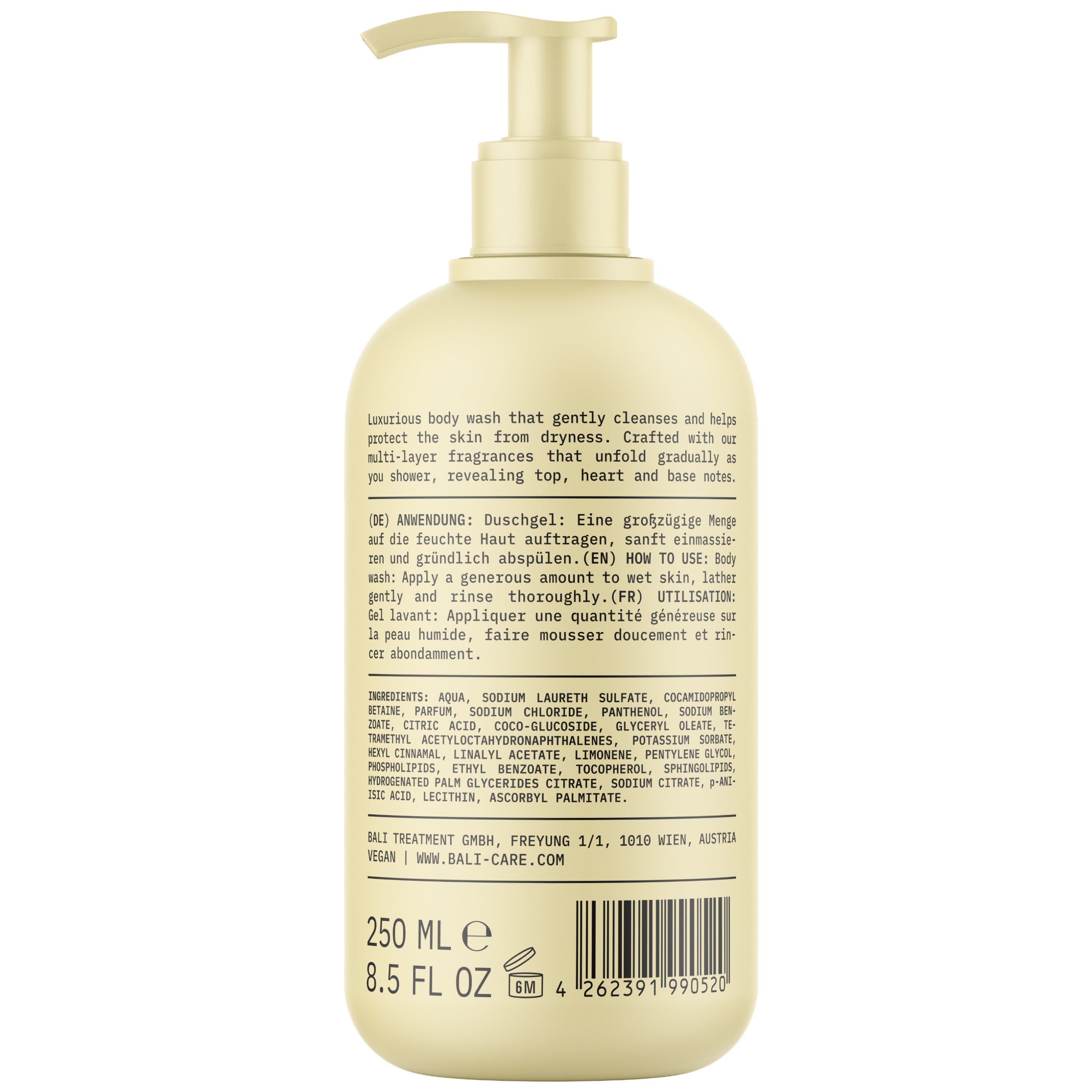 Bali Skin Bodywash Warm Tonka Oud Produktabbildung Back
