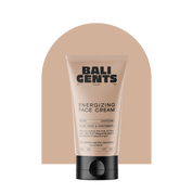 Bali Gents Energizing Face Cream Produktabbildung vor beigem Bogen mit Transparentem Hintergrund